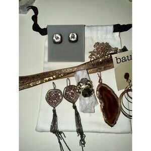 Good Works, Kendra Scott Jewelry Lot, 925 Earring, Necklace Ring Bundle